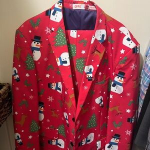 Snowman suit jacket, pants and tie